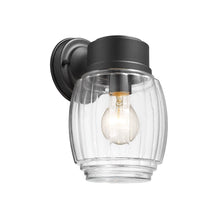 Load image into Gallery viewer, RADIANCE goods 1 Light Textured Black Outdoor Wall Sconce 10&quot; Tall
