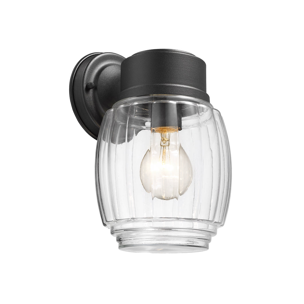 RADIANCE goods 1 Light Textured Black Outdoor Wall Sconce 10