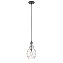 Load image into Gallery viewer, RADIANCE goods Transitional 1 Light Rubbed Bronze Ceiling Pendant 9&quot; Wide
