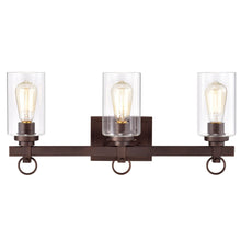 Load image into Gallery viewer, RADIANCE goods 3 Light Rubbed Bronze Finish Bath Vanity Fixture 23&quot; Wide
