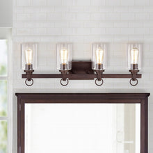 Load image into Gallery viewer, RADIANCE goods 4 Light Rubbed Bronze Finish Bath Vanity Fixture 29&quot; Wide
