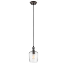 Load image into Gallery viewer, RADIANCE goods Transitional 1 Light Rubbed Bronze Ceiling Pendant 7&quot; Wide
