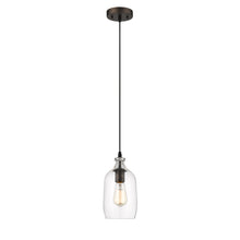 Load image into Gallery viewer, RADIANCE goods Transitional 1 Light Rubbed Bronze Ceiling Pendant 5.5&quot; Wide
