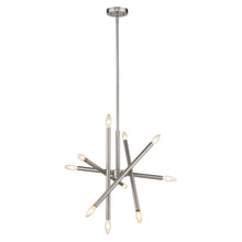 Load image into Gallery viewer, RADIANCE goods Transitional 10 Light Brushed Nickel Ceiling Pendant 19&quot; Wide
