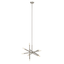 Load image into Gallery viewer, RADIANCE goods Transitional 10 Light Brushed Nickel Ceiling Pendant 19&quot; Wide
