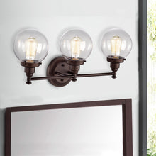 Load image into Gallery viewer, RADIANCE goods 3 Light Rubbed Bronze Finish Bath Vanity Fixture 24&quot; Wide
