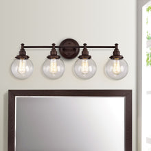 Load image into Gallery viewer, RADIANCE goods 4 Light Rubbed Bronze Finish Bath Vanity Fixture 30&quot; Wide
