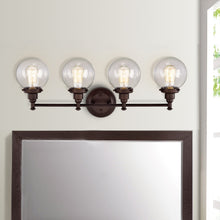 Load image into Gallery viewer, RADIANCE goods 4 Light Rubbed Bronze Finish Bath Vanity Fixture 30&quot; Wide
