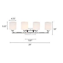 Load image into Gallery viewer, RADIANCE goods 4 Light Chrome Finish Bath Vanity Fixture 29&quot; Wide
