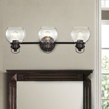 Load image into Gallery viewer, RADIANCE goods 3 Light Rubbed Bronze Finish Bath Vanity Fixture 26&quot; Wide
