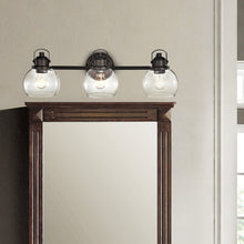 Load image into Gallery viewer, RADIANCE goods 3 Light Rubbed Bronze Finish Bath Vanity Fixture 26&quot; Wide
