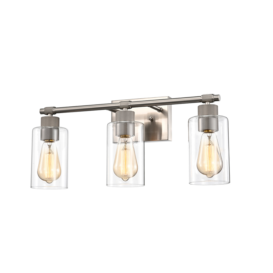 RADIANCE goods 3 Light Brushed Nickel Finish Bath Vanity Fixture 22