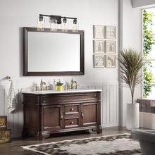 Load image into Gallery viewer, RADIANCE goods 4 Light Rubbed Bronze Finish Bath Vanity Fixture 27&quot; Wide
