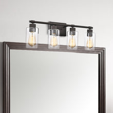 Load image into Gallery viewer, RADIANCE goods 4 Light Rubbed Bronze Finish Bath Vanity Fixture 27&quot; Wide
