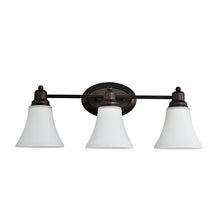 Load image into Gallery viewer, RADIANCE goods 3 Light Rubbed Bronze Finish Bath Vanity Fixture 24&quot; Wide
