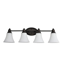 Load image into Gallery viewer, RADIANCE goods 4 Light Rubbed Bronze Finish Bath Vanity Fixture 30&quot; Wide
