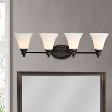 Load image into Gallery viewer, RADIANCE goods 4 Light Rubbed Bronze Finish Bath Vanity Fixture 30&quot; Wide
