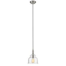 Load image into Gallery viewer, RADIANCE goods Transitional 1 Light Brushed Nickel Ceiling Pendant 8&quot; Wide
