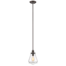 Load image into Gallery viewer, RADIANCE goods Transitional 1 Light Rubbed Bronze Ceiling Pendant 7&quot; Wide
