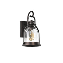 Load image into Gallery viewer, RADIANCE goods 1 Light Rubbed Bronze Outdoor Wall Sconce 14&quot; Tall
