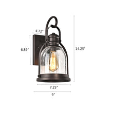 Load image into Gallery viewer, RADIANCE goods 1 Light Rubbed Bronze Outdoor Wall Sconce 14&quot; Tall
