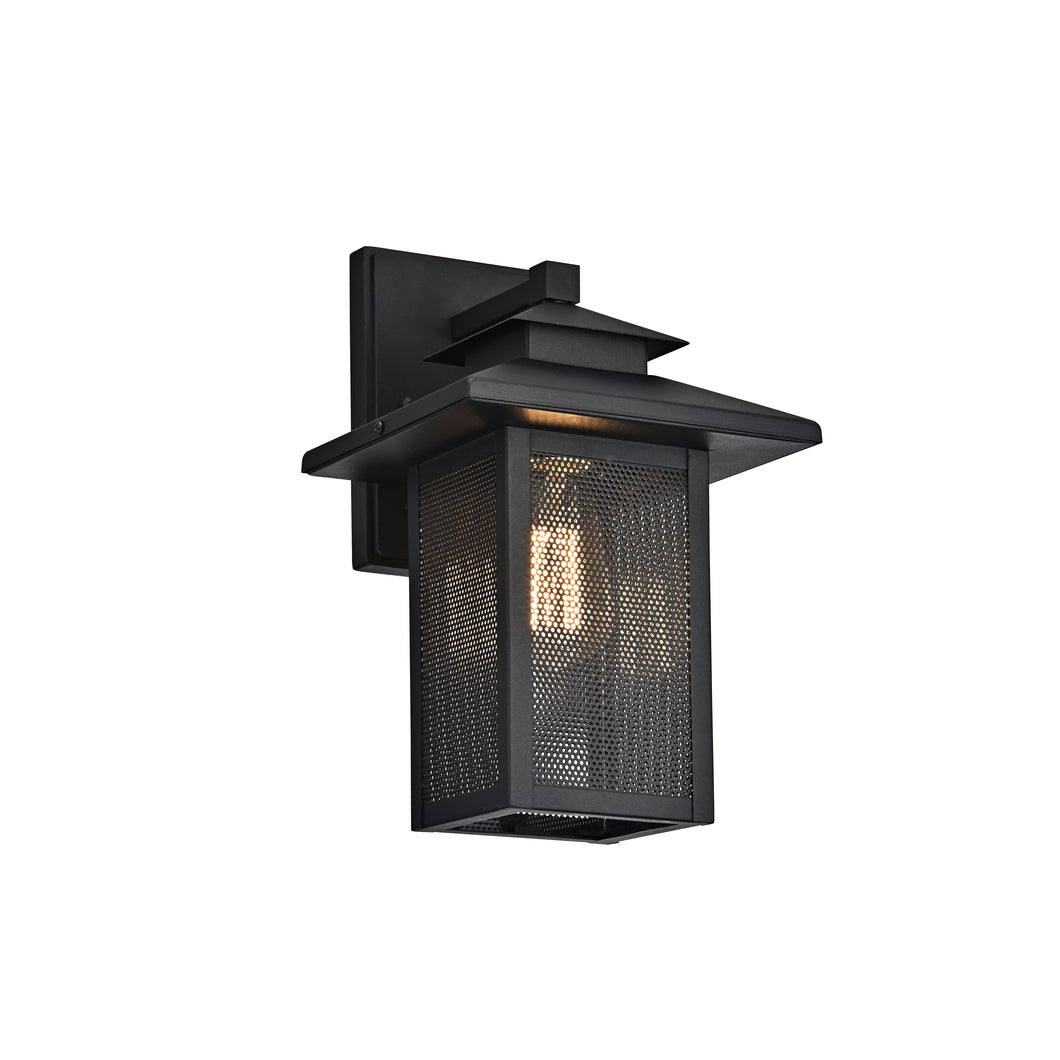 RADIANCE goods 1 Light Textured Black Outdoor Wall Sconce 13