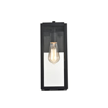 Load image into Gallery viewer, RADIANCE goods 1 Light Textured Black Outdoor Wall Sconce 14&quot; Tall
