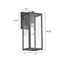 Load image into Gallery viewer, RADIANCE goods 1 Light Rubbed Bronze Outdoor Wall Sconce 14&quot; Tall
