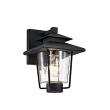 Load image into Gallery viewer, RADIANCE goods 1 Light Textured Black Outdoor Wall Sconce 10&quot; Tall
