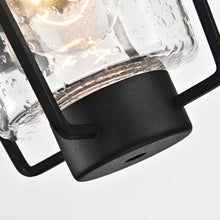 Load image into Gallery viewer, RADIANCE goods 1 Light Textured Black Outdoor Wall Sconce 10&quot; Tall
