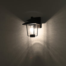 Load image into Gallery viewer, RADIANCE goods 1 Light Textured Black Outdoor Wall Sconce 10&quot; Tall

