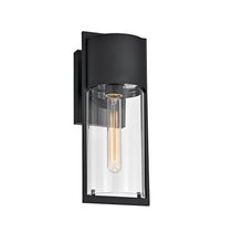 Load image into Gallery viewer, RADIANCE goods 1 Light Textured Black Outdoor Wall Sconce 14&quot; Tall
