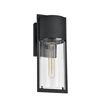 Load image into Gallery viewer, RADIANCE goods 1 Light Textured Black Outdoor Wall Sconce 14&quot; Tall
