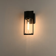 Load image into Gallery viewer, RADIANCE goods 1 Light Textured Black Outdoor Wall Sconce 14&quot; Tall
