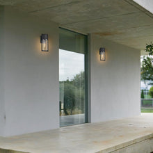 Load image into Gallery viewer, RADIANCE goods 1 Light Textured Black Outdoor Wall Sconce 14&quot; Tall
