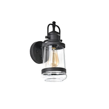 Load image into Gallery viewer, RADIANCE goods 1 Light Textured Black Outdoor Wall Sconce 14&quot; Tall
