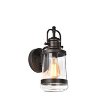 Load image into Gallery viewer, RADIANCE goods 1 Light Rubbed Bronze Outdoor Wall Sconce 14&quot; Tall
