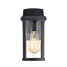 Load image into Gallery viewer, RADIANCE goods 1 Light Textured Black Outdoor Wall Sconce 11&quot; Tall
