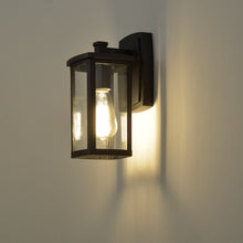 Load image into Gallery viewer, RADIANCE goods 1 Light Textured Black Outdoor Wall Sconce 11&quot; Tall
