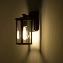 Load image into Gallery viewer, RADIANCE goods 1 Light Textured Black Outdoor Wall Sconce 11&quot; Tall
