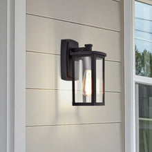 Load image into Gallery viewer, RADIANCE goods 1 Light Textured Black Outdoor Wall Sconce 11&quot; Tall
