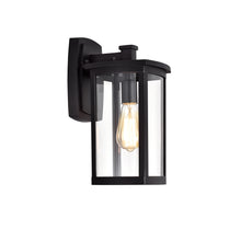 Load image into Gallery viewer, RADIANCE goods 1 Light Textured Black Outdoor Wall Sconce 14&quot; Tall
