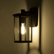 Load image into Gallery viewer, RADIANCE goods 1 Light Textured Black Outdoor Wall Sconce 14&quot; Tall
