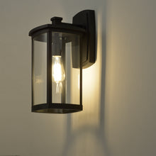 Load image into Gallery viewer, RADIANCE goods 1 Light Textured Black Outdoor Wall Sconce 17&quot; Tall
