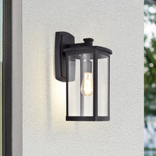 Load image into Gallery viewer, RADIANCE goods 1 Light Textured Black Outdoor Wall Sconce 17&quot; Tall
