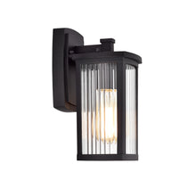 Load image into Gallery viewer, RADIANCE goods 1 Light Textured Black Outdoor Wall Sconce 11&quot; Tall
