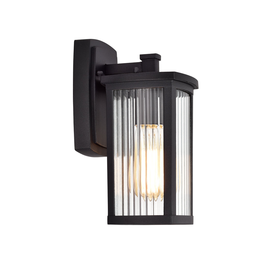 RADIANCE goods 1 Light Textured Black Outdoor Wall Sconce 11