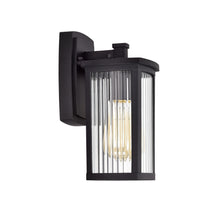 Load image into Gallery viewer, RADIANCE goods 1 Light Textured Black Outdoor Wall Sconce 11&quot; Tall
