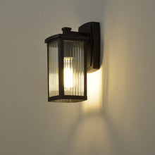 Load image into Gallery viewer, RADIANCE goods 1 Light Textured Black Outdoor Wall Sconce 11&quot; Tall
