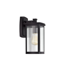 Load image into Gallery viewer, RADIANCE goods 1 Light Textured Black Outdoor Wall Sconce 14&quot; Tall
